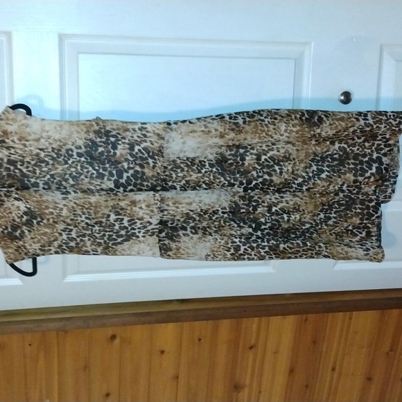 AnnaLee +Hope women's animal print midi dress Sz 10 - Picture 12 of 17